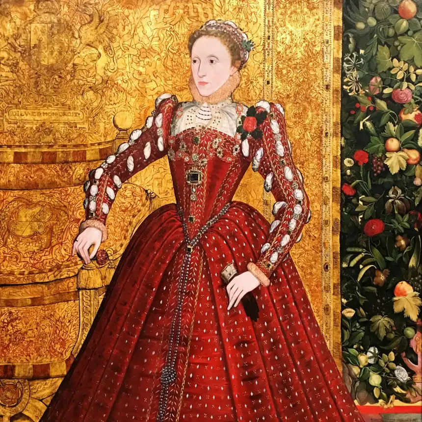 Стивен ван дер Мёлен или Стивен ван Хервейк — Портрет Елизаветы I, ок. 1563 (холст, масло)