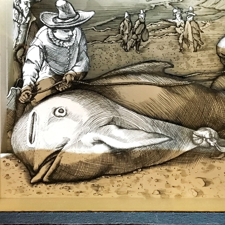 Валерий Гриковский — Страсти по Линнею_8, 2014-2018 (многослойная графика, бумага, тушь, пластик)