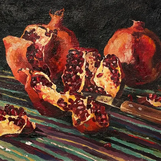 Д.В. Польшин — Спелый гранат, 1992 (холст, масло)