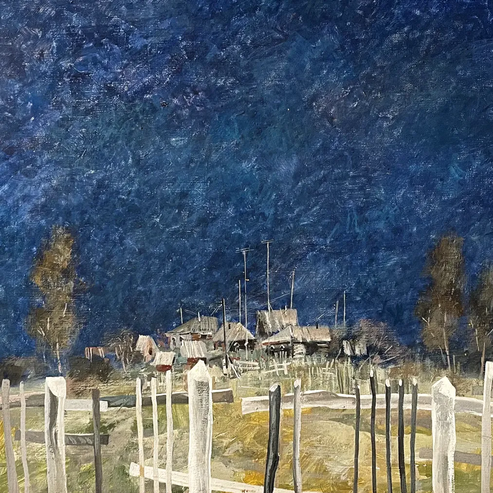 И. Овасапов — Мещёра. Холодный день, 1992 (холст, масло)