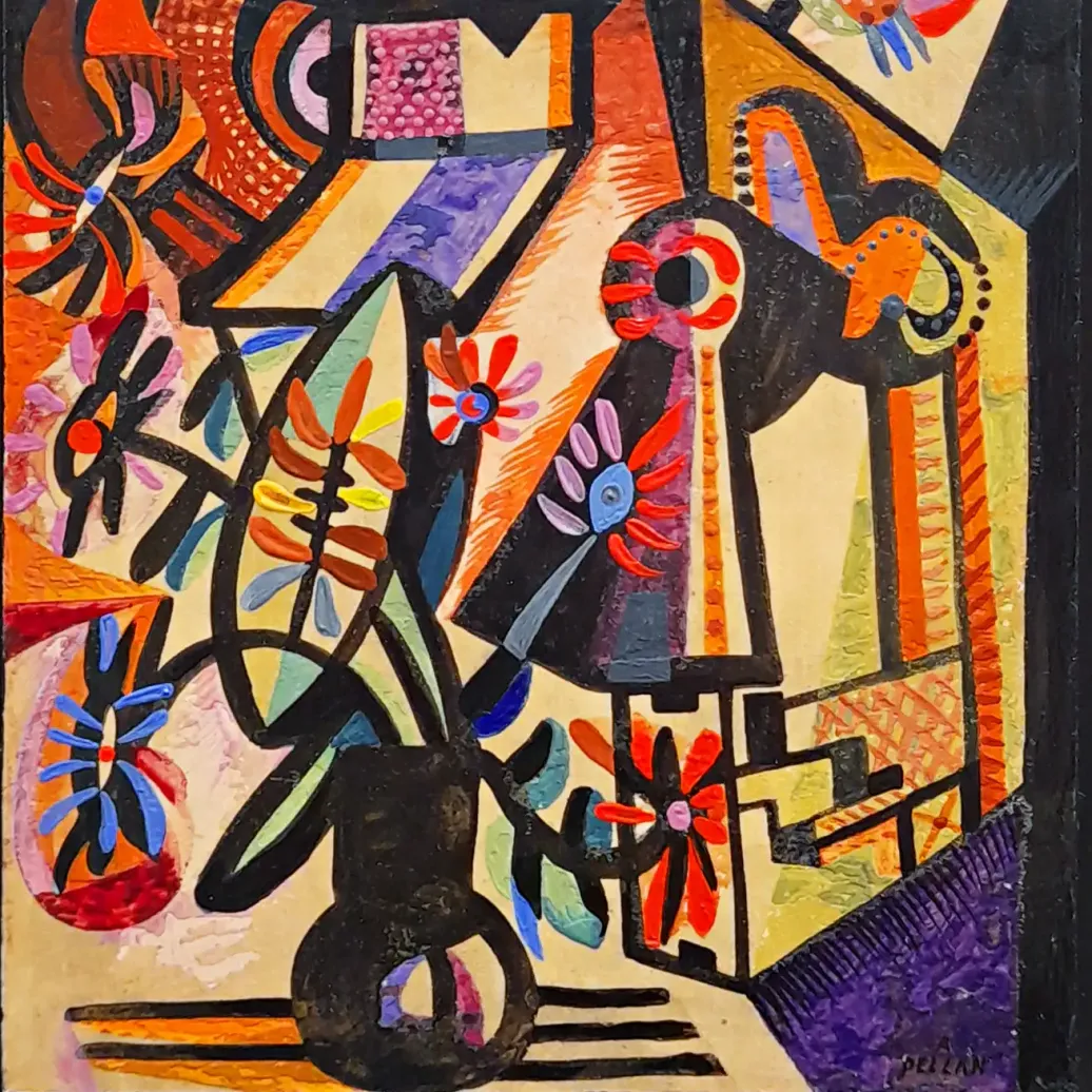 Альфред Пеллан — Натюрморт, 1945 (масло на панели)