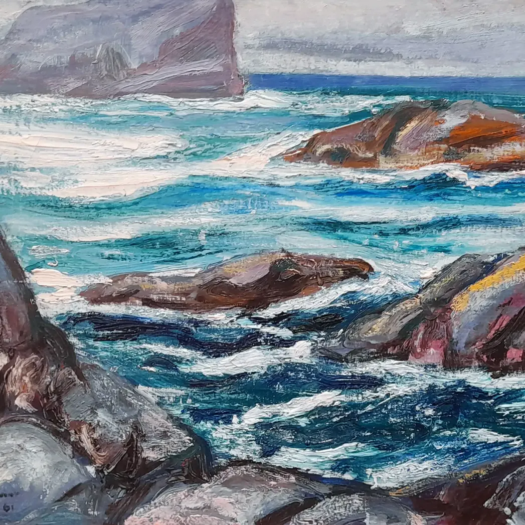 Артур Лисмер — Тихоокеанское побережье, 1961 (холст, масло)