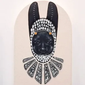 Бракстон Гарно — Композиции, 2024 (холст, акрил, рафия)