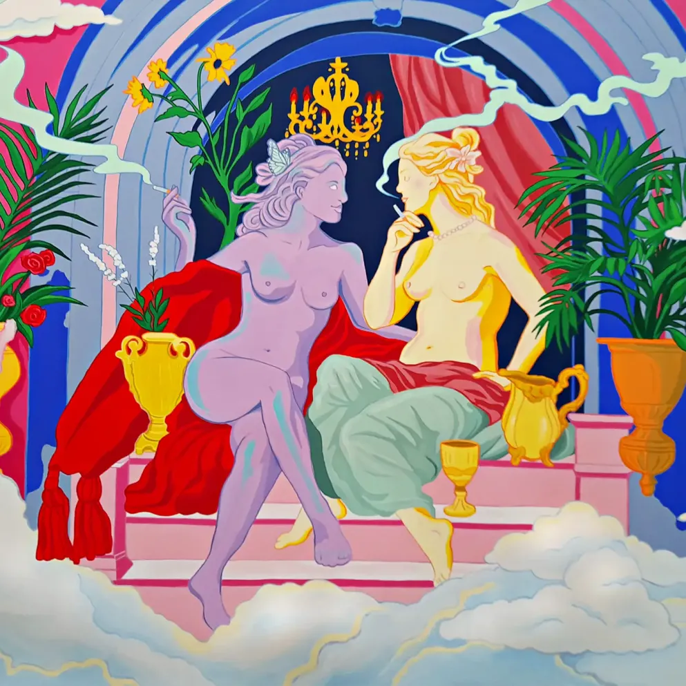 Джулс Монсон — Вихрь ревности (холст, акрил)