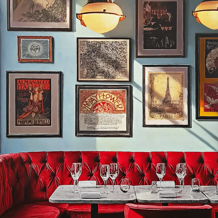 Игаль Озери — Багровый бархат, 2025 (холст, масло)