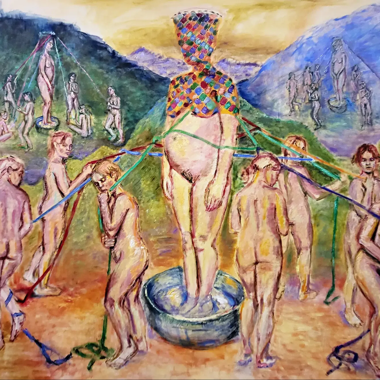 Клэр Драммонд — Тело времени, 2025 (холст, масло)