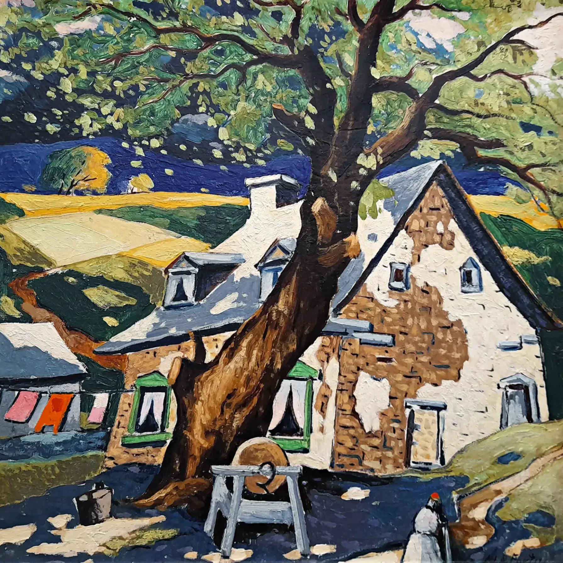 Марк-Орель Фортен — У Лесажа, около 1930 (масло на картоне)