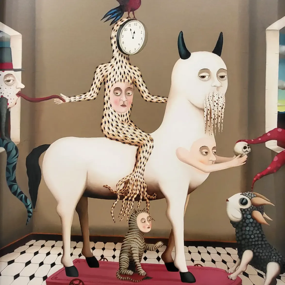 Марцело Суазнабар — Безмолвный свидетель, фрагмент, 2024 (холст, масло)