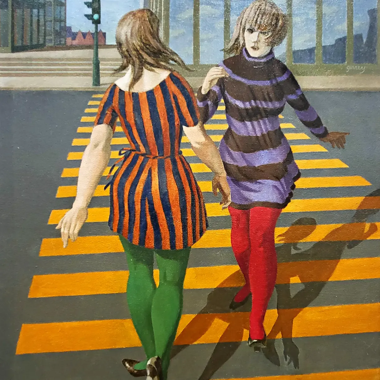 Филип Сарри — Две девушки, 1967 (холст, масло)