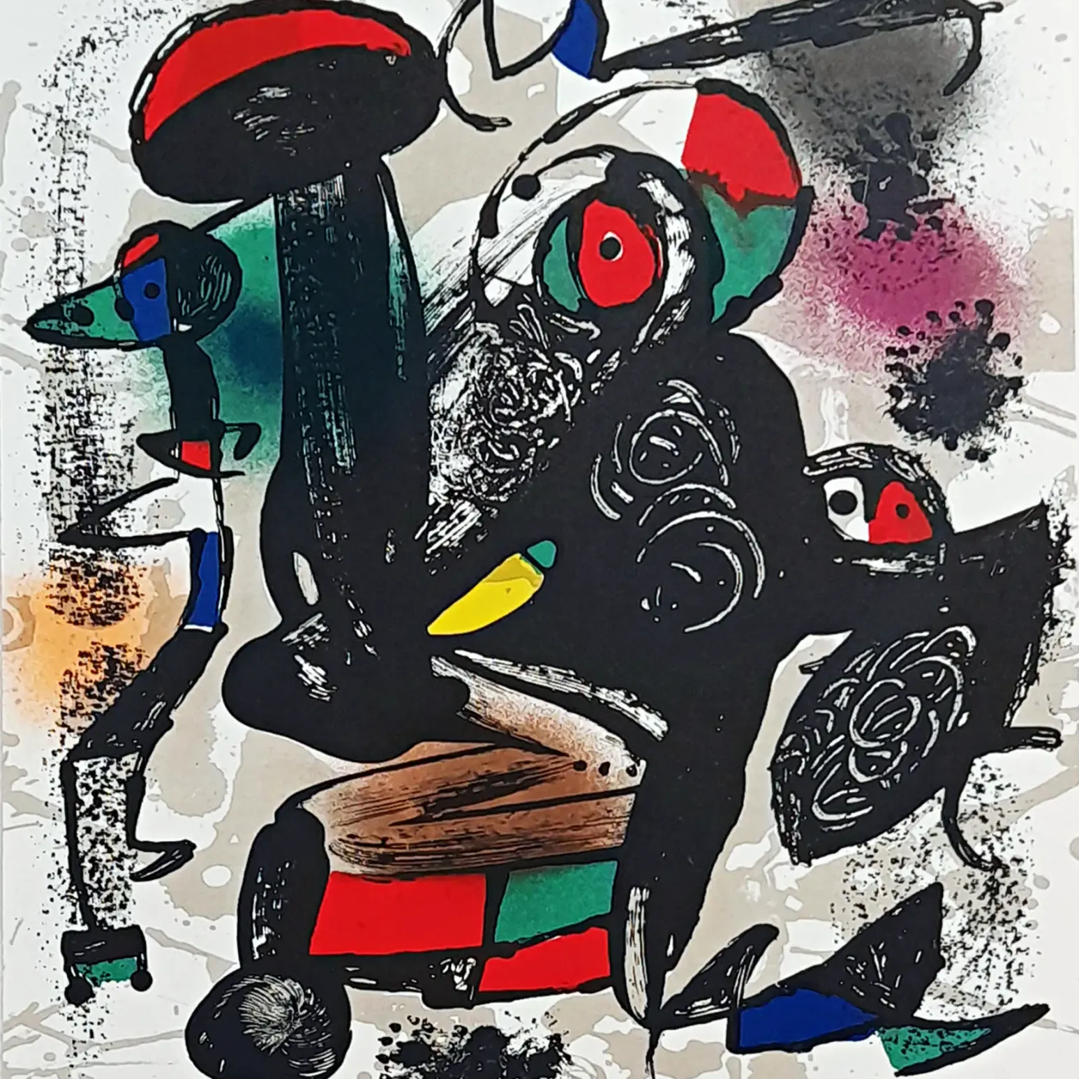 Хуан Миро — Без названия 3, 1981 (литография)