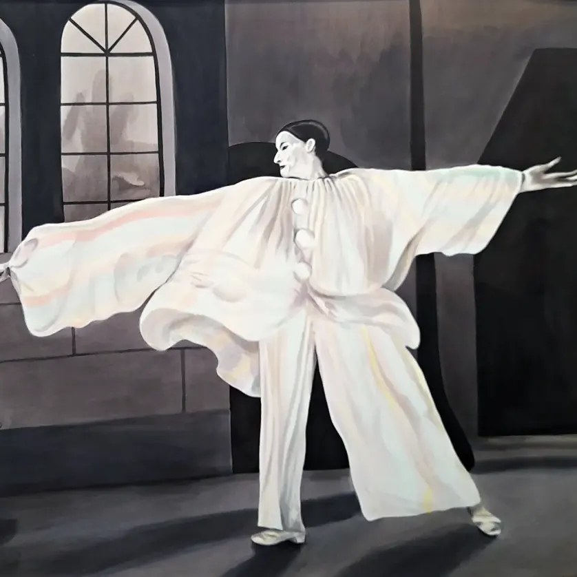 Шэри Бойл — Батист убивает своего отца, 2018 (тушь, гуашь, бумага) copy