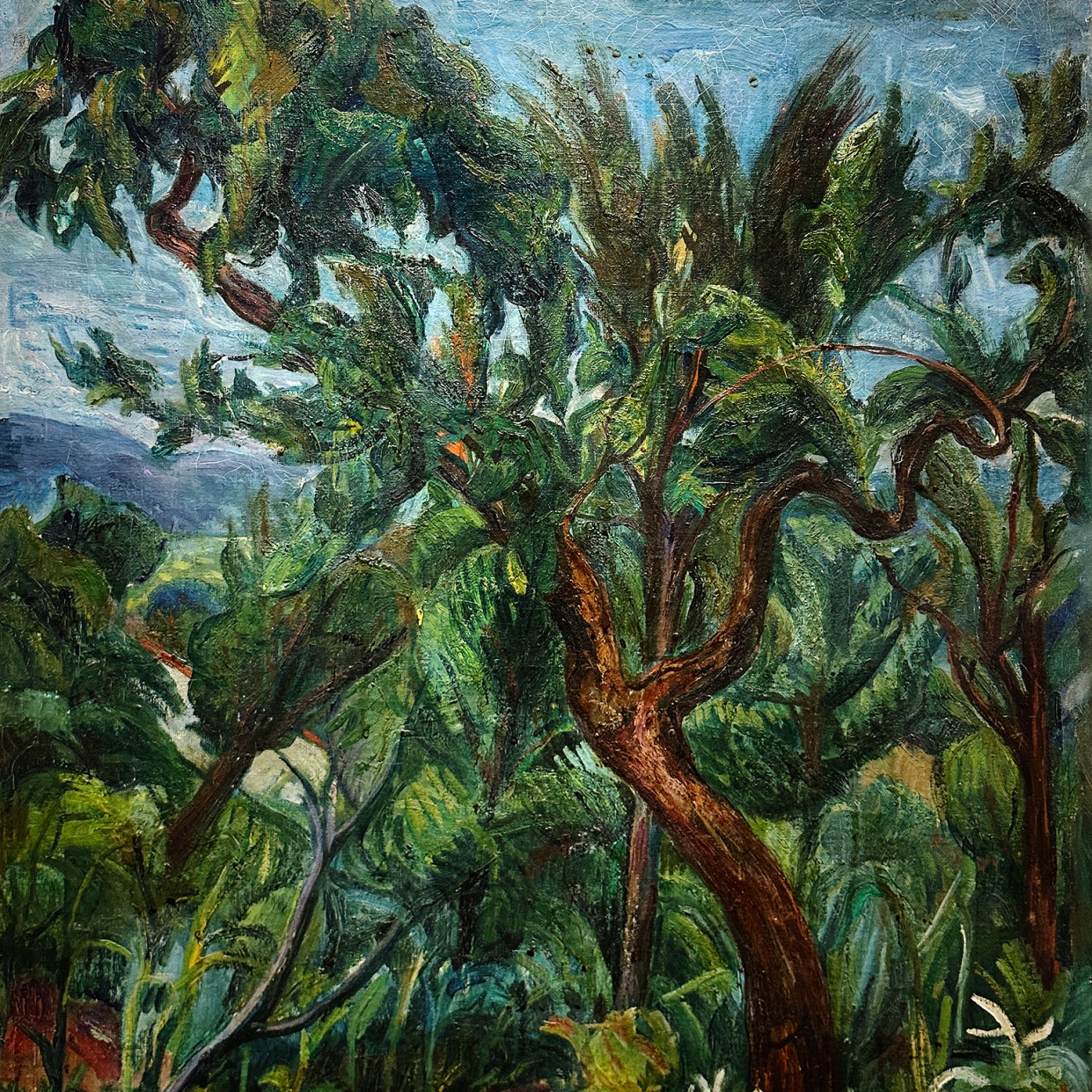 Вильмош Перлротт-Чаба — Лес, 1930 (холст, масло)