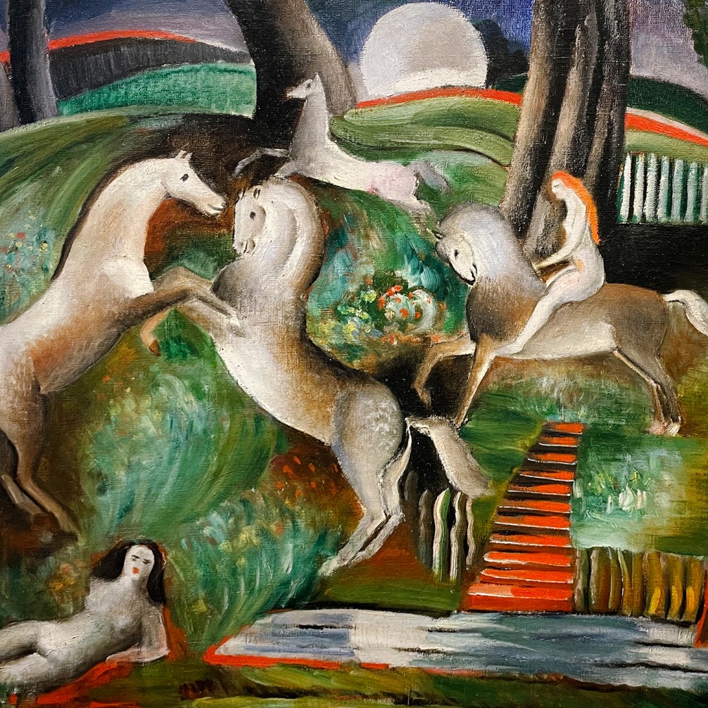 Золтан Келли — Лунный свет в лесу, 1930 (холст, масло)