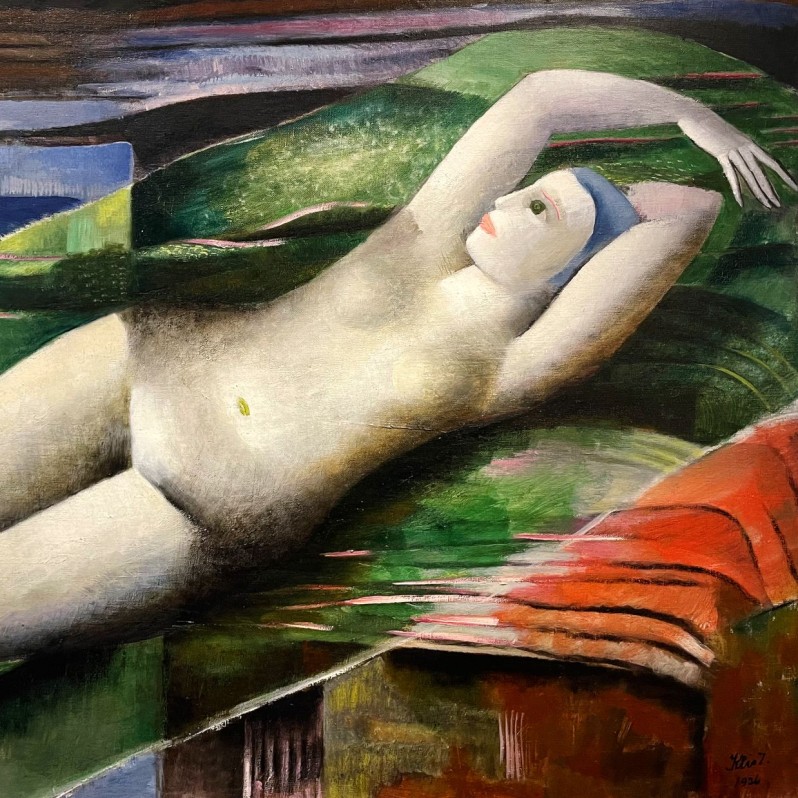 Золтан Келли — Обнажённая в лунном свете, 1926 (холст, масло)