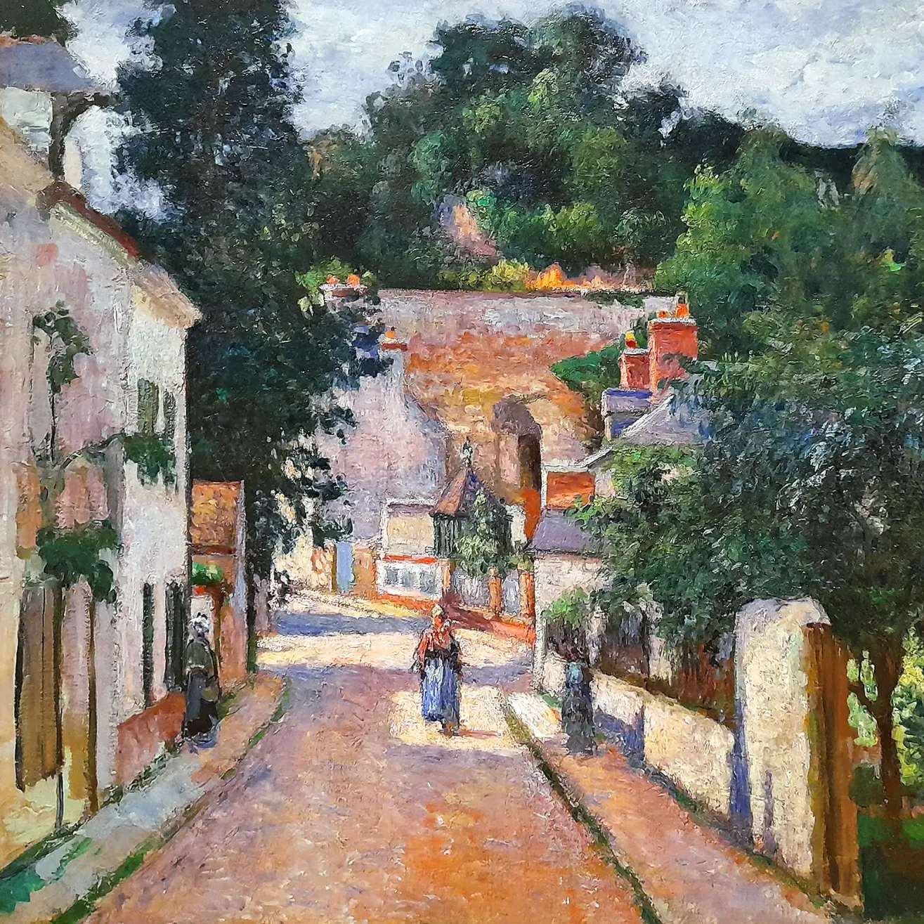 Камиль Писсарро — Улица Эрмитажа, Понтуаз, 1875 (холст, масло)