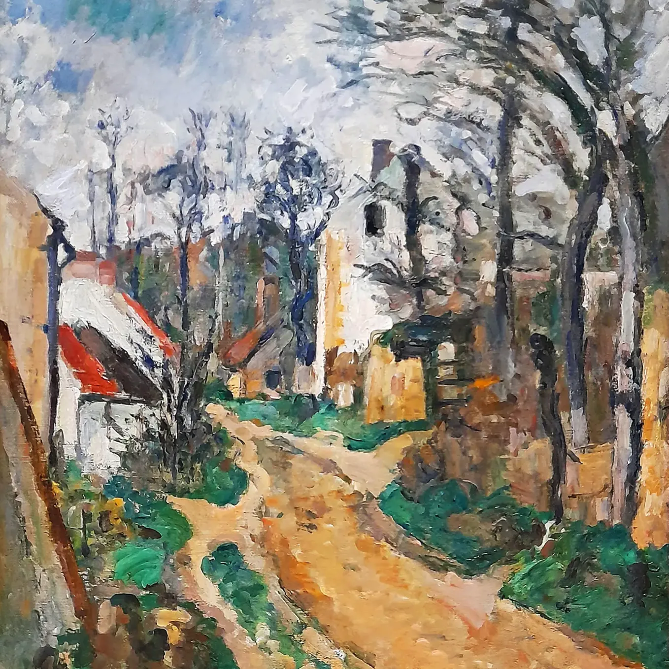 Поль Сезанн —  Дорога в Овер-сюр-Уаз, около 1873–1874 (холст, масло)