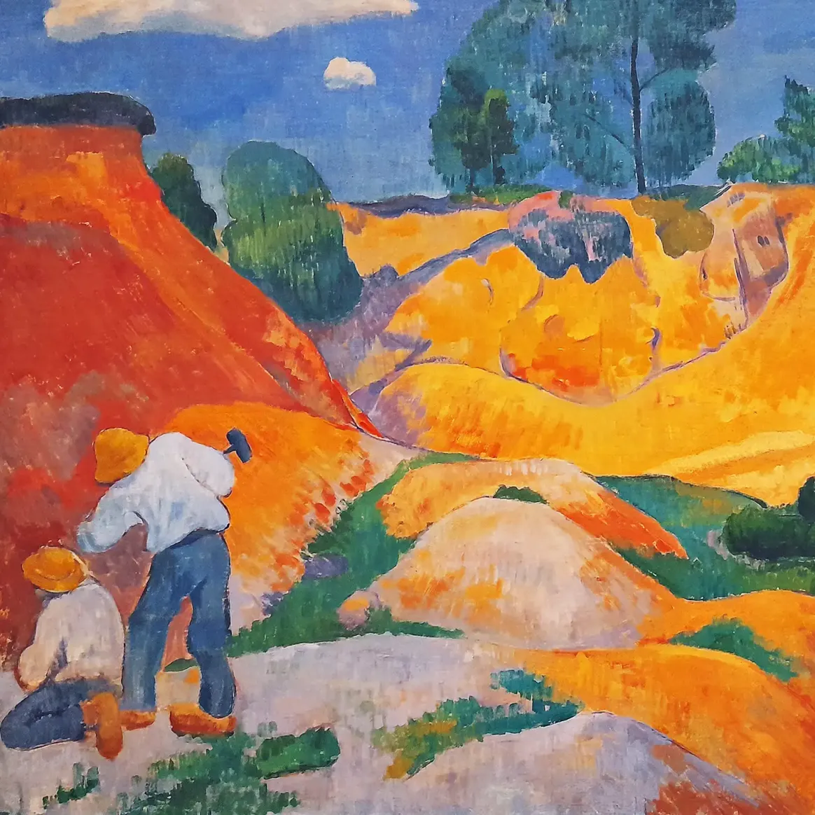 Поль Сериузье — Пейзаж в Пон-Авене, 1890 (холст, масло)