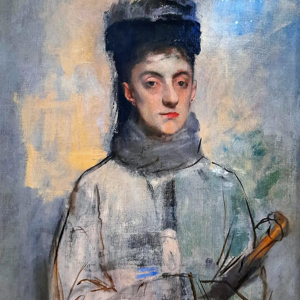 Эдгар Дега — Женщина с зонтиком, 1876 (холст, масло)