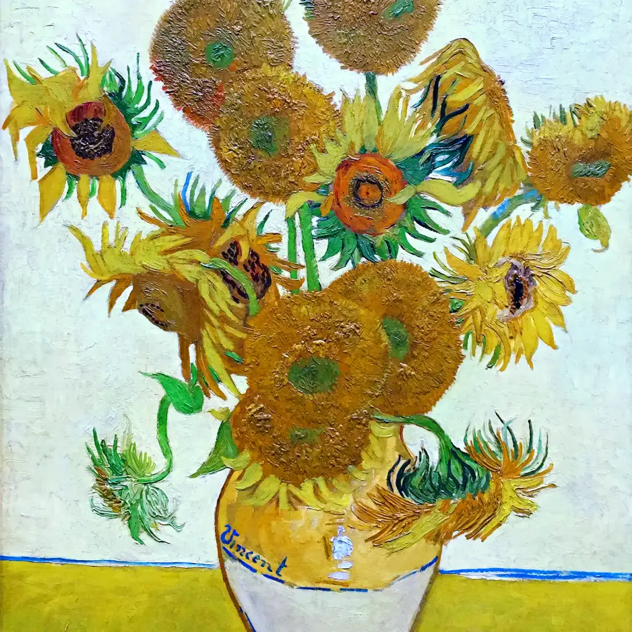 Винсент ван Гог — Подсолнухи, 1888 (холст, масло)Винсент ван Гог — Высокая трава с бабочками, 1890 (холст, масло)