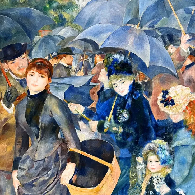 Пьер-Огюст Ренуар — Зонтики, 1881 (холст, масло)