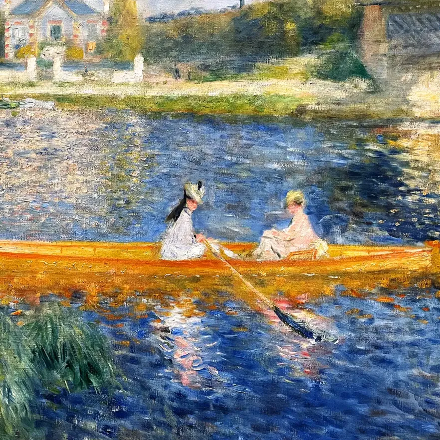 Пьер-Огюст Ренуар — Шлюпка, 1875 (холст, масло)