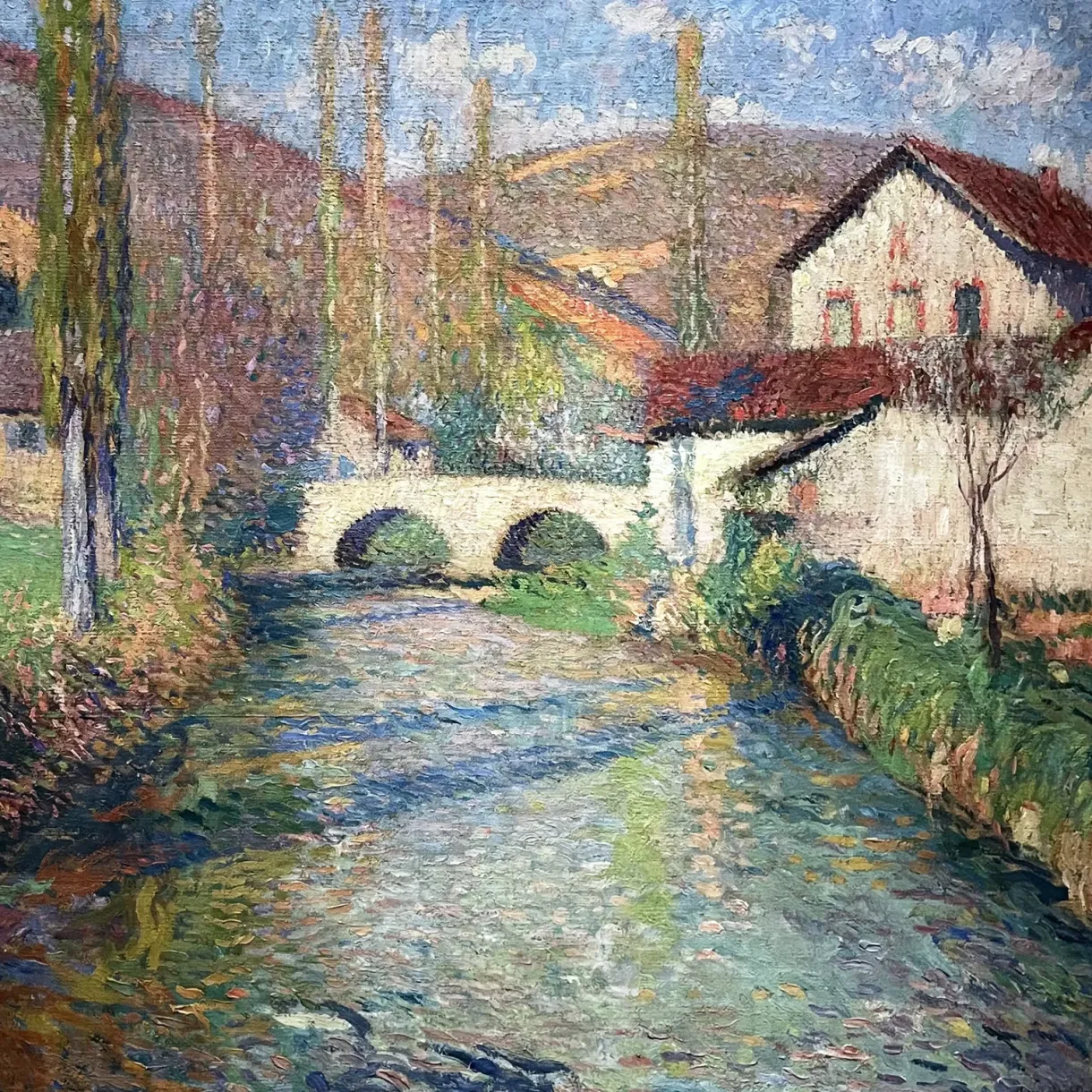 Анри Мартен — Мост в Лабастид-дю-Вэр, около 1930 (холст, масло)