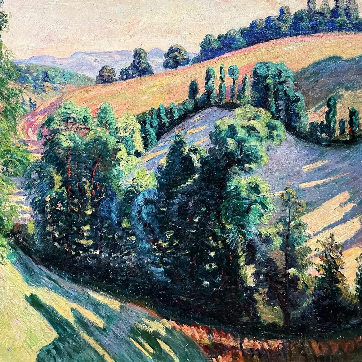 Арман Гийомэн — Пейзаж в Понжибо, около 1895 (холст, масло)