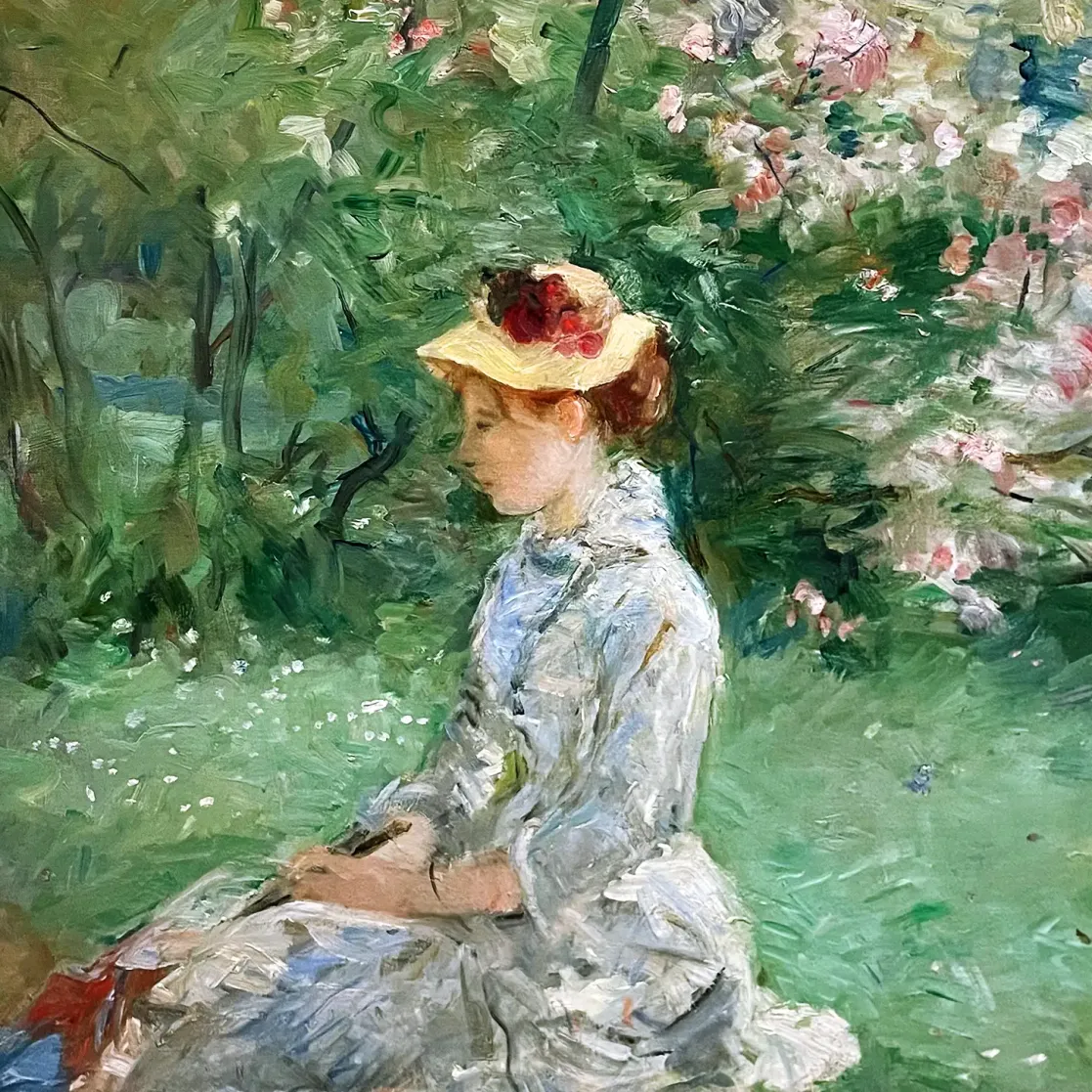 Берта Моризо — На острове, 1880 (холст, масло)