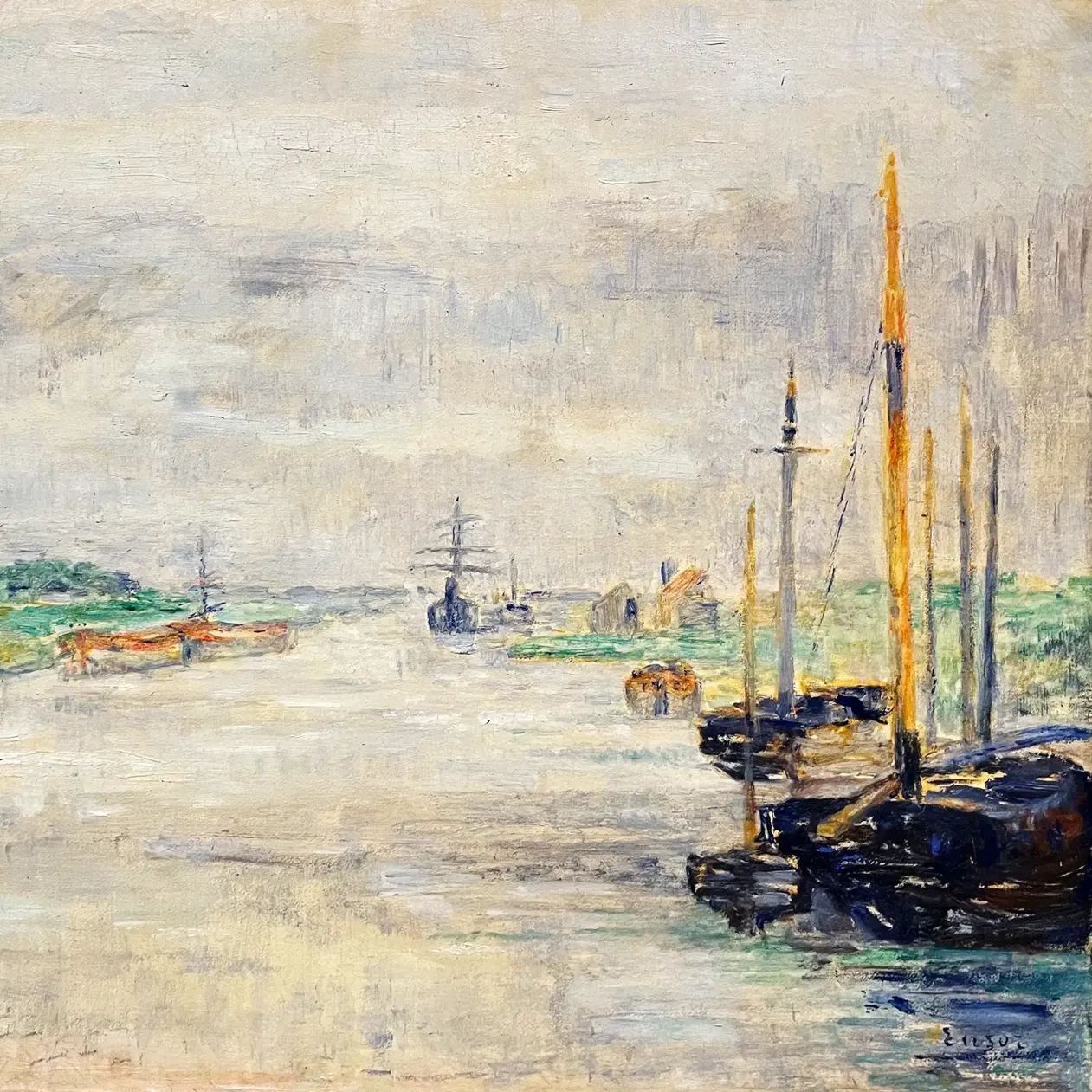 Джеймс Энсор — Канал, 1921 (холст, масло)