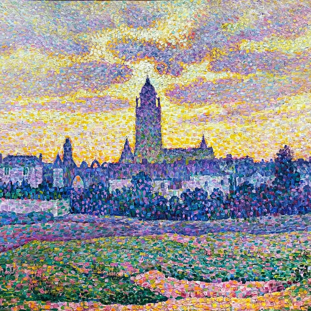 Жан Метценже — Башня Бац при закате, 1904 (холст, масло)