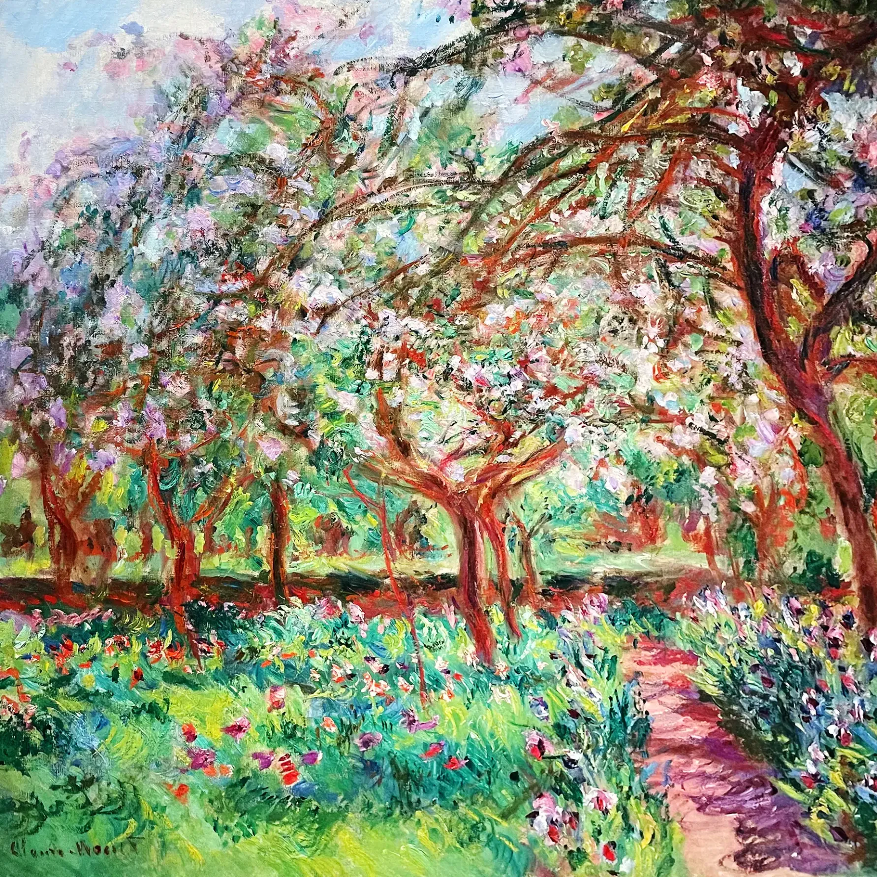 Клод Моне — Яблони в цвету, 1900 (холст, масло)