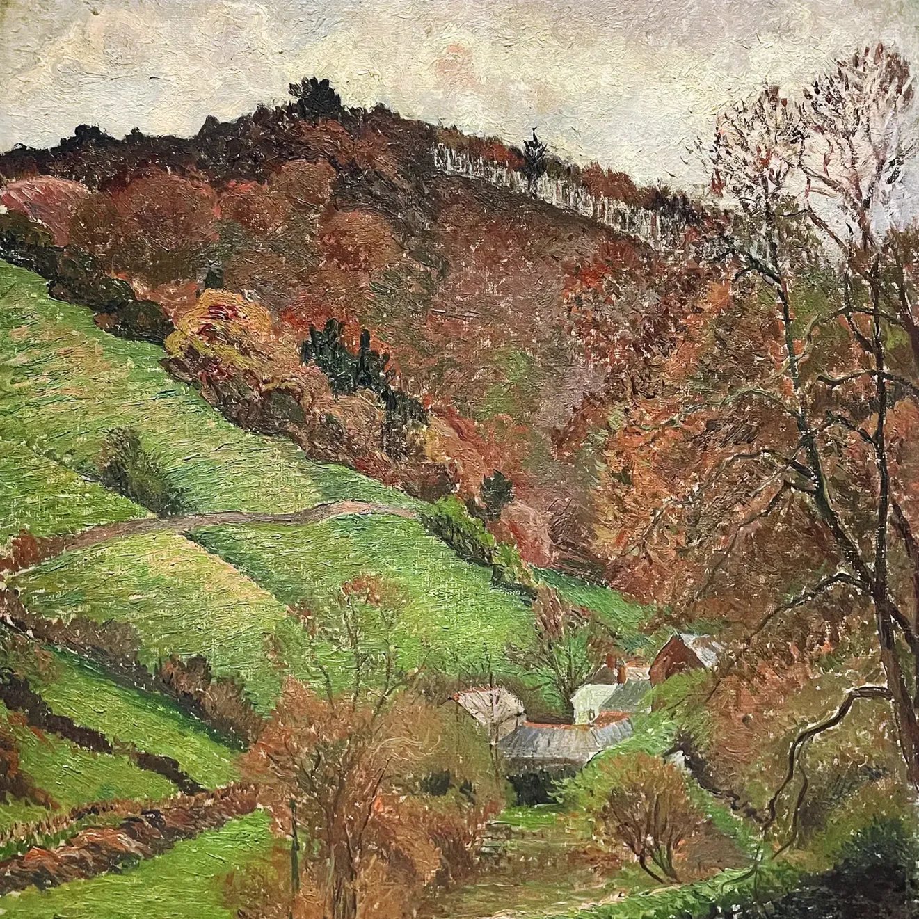 Люсьен Писсарро — Мельница, Блэкпул, 1913 (холст, масло)