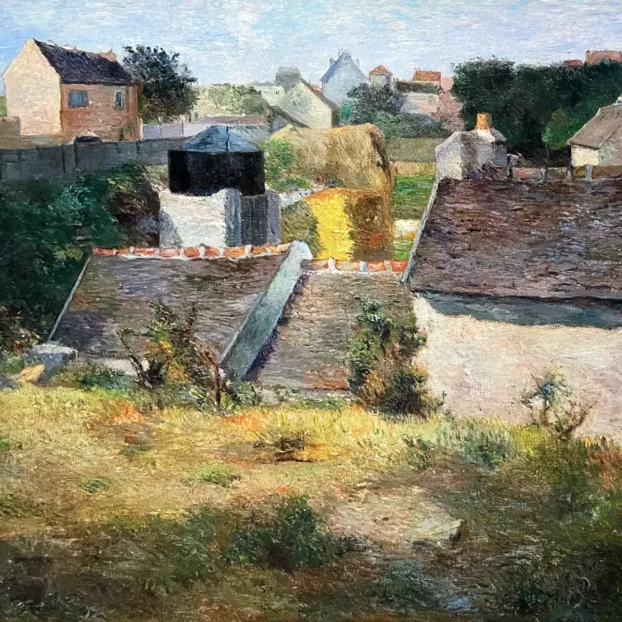 Поль Гоген — Дома в Вожираре, 1880 (холст, масло)