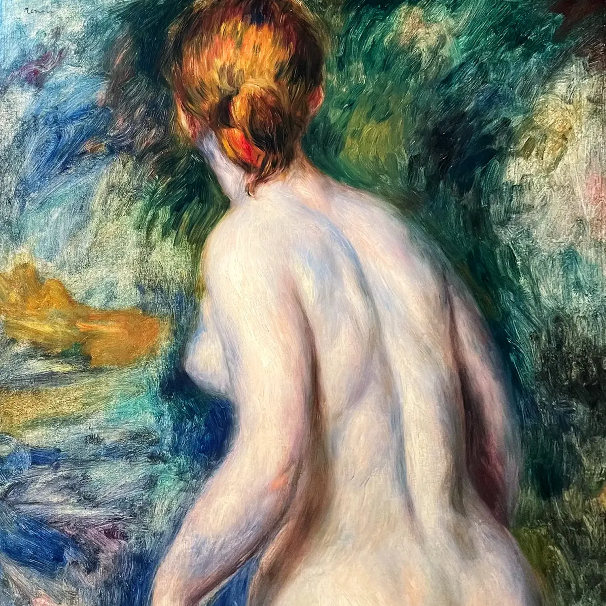 Пьер-Огюст Ренуар —  Обнаженная со спины 1880-1881 (холст, масло)