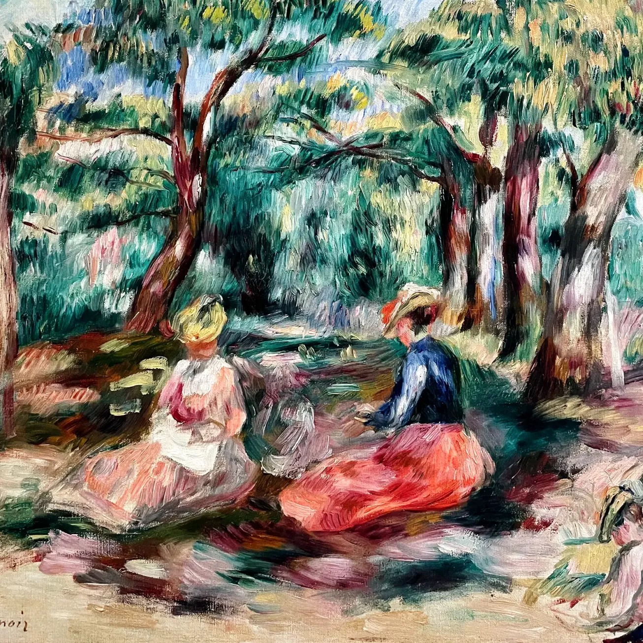 Пьер-Огюст Ренуар — Фигуры в пейзаже, 1893 (холст, масло)