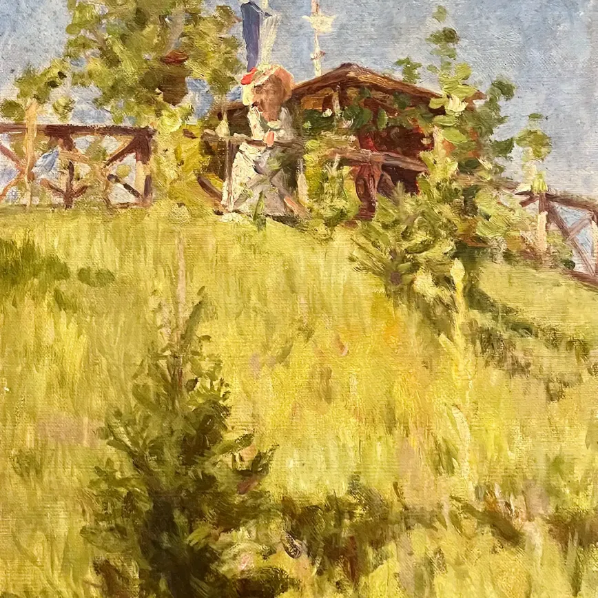 Якоб Нуссбаум — Пейзаж, 1902 (холст, масло)