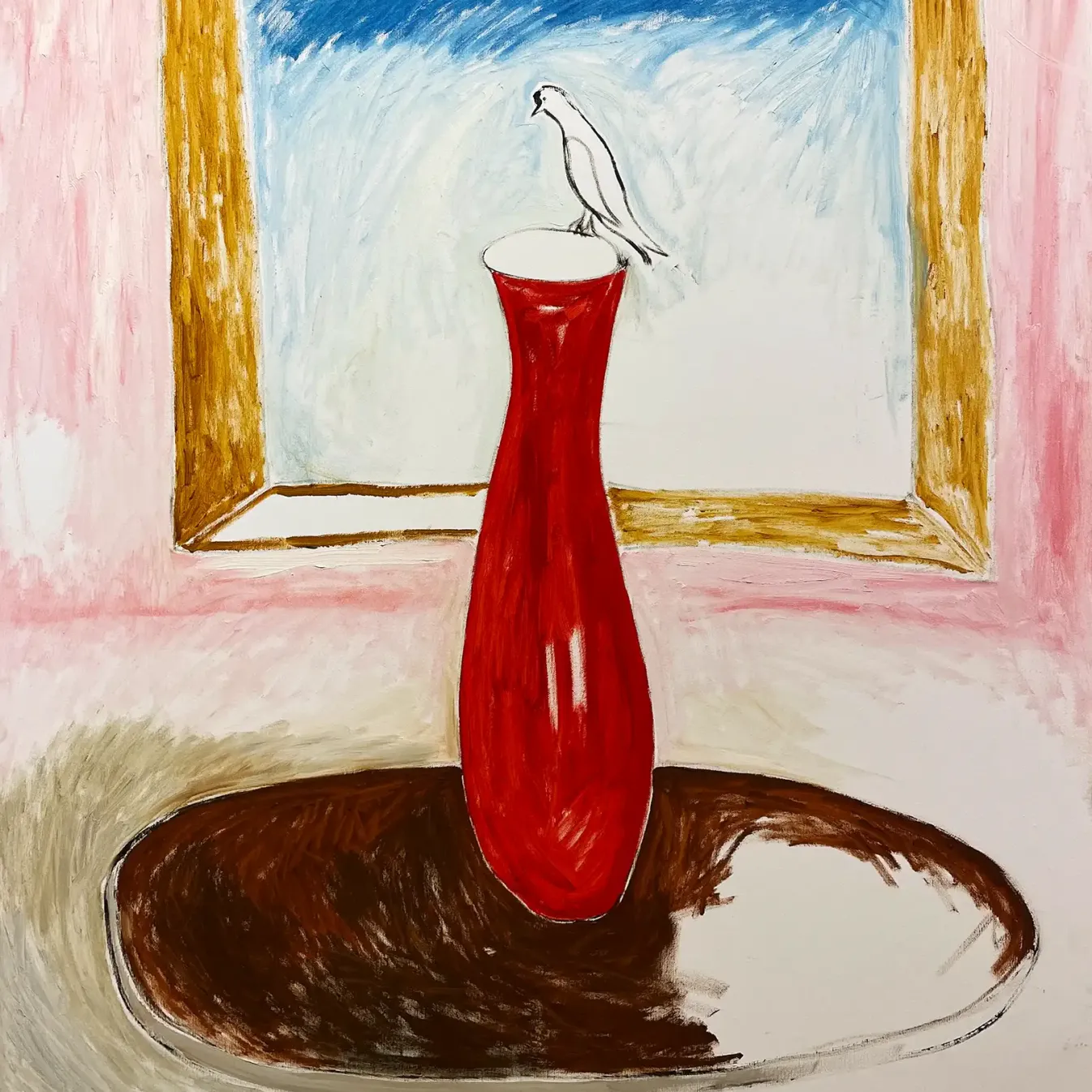 Геннадий Устюгов -- Лети птичка на волю вольную, 2002 (холст, масло)