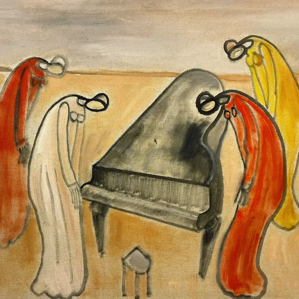 Геннадий Устюгов -- Мы слушаем муузыку, 1997 (холст, масло)