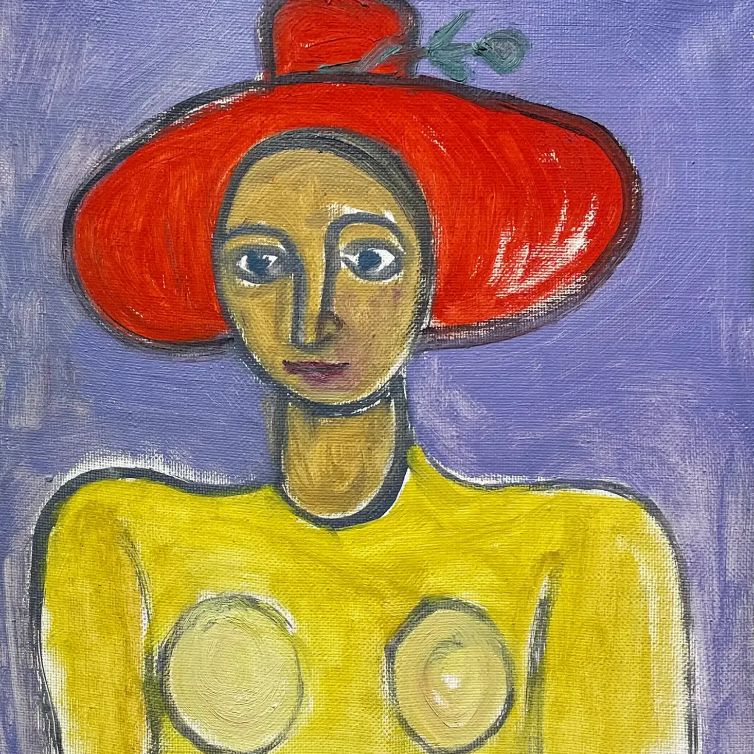 Геннадий Устюгов -- Портрет девушки, 1991 (холст, масло)