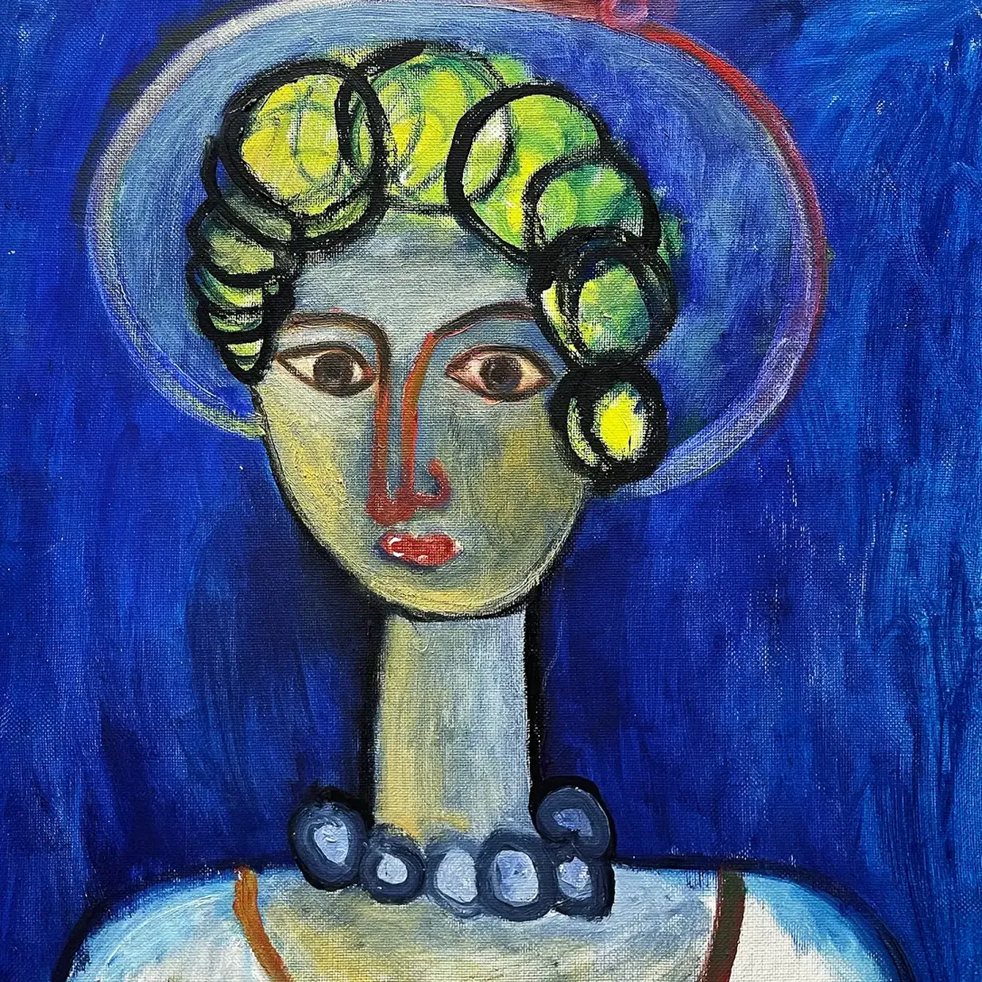 Геннадий Устюгов -- Портрет девушки россиянки, 1991 (холст, масло)