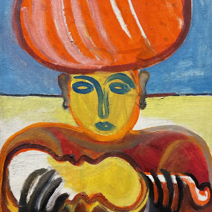 Геннадий Устюгов -- Слышу волшебные песни, 1995 (холст, масло)