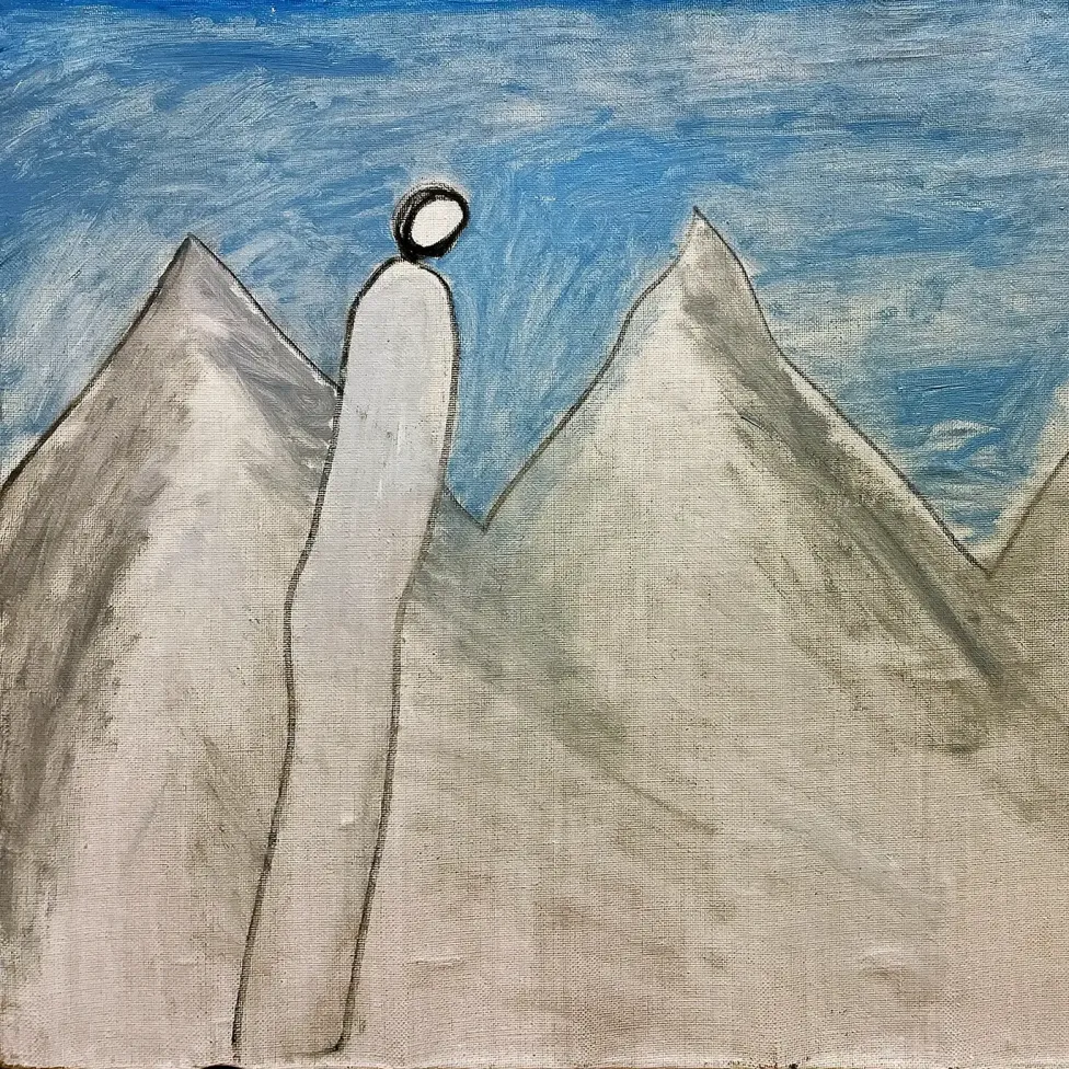 Геннадий Устюгов -- Снежный человек, 1989(холст, масло)