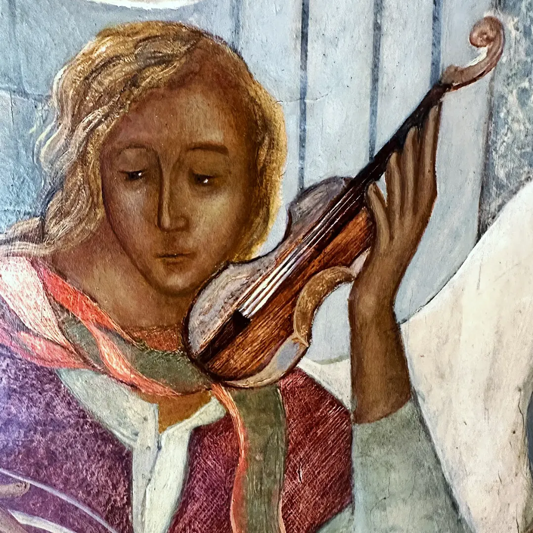 Герасим Антарин — Без названия, фрагмент (темпера и масло на дереве)