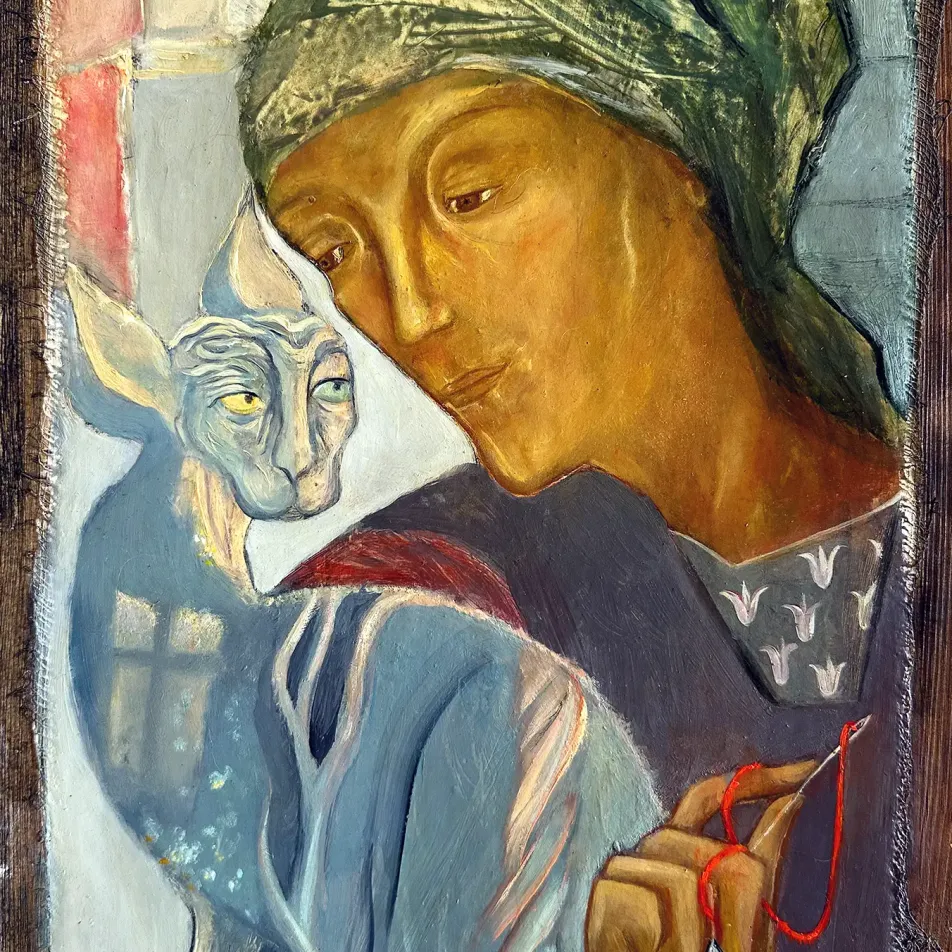 Герасим Антарин — Без названия (темпера и масло на дереве)