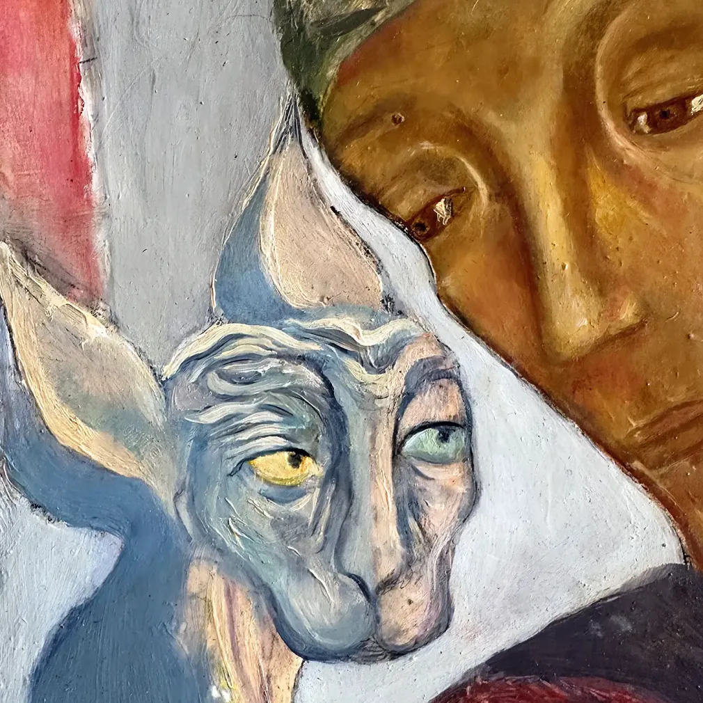 Герасим Антарин — Без названия, фрагмент (темпера и масло на дереве)