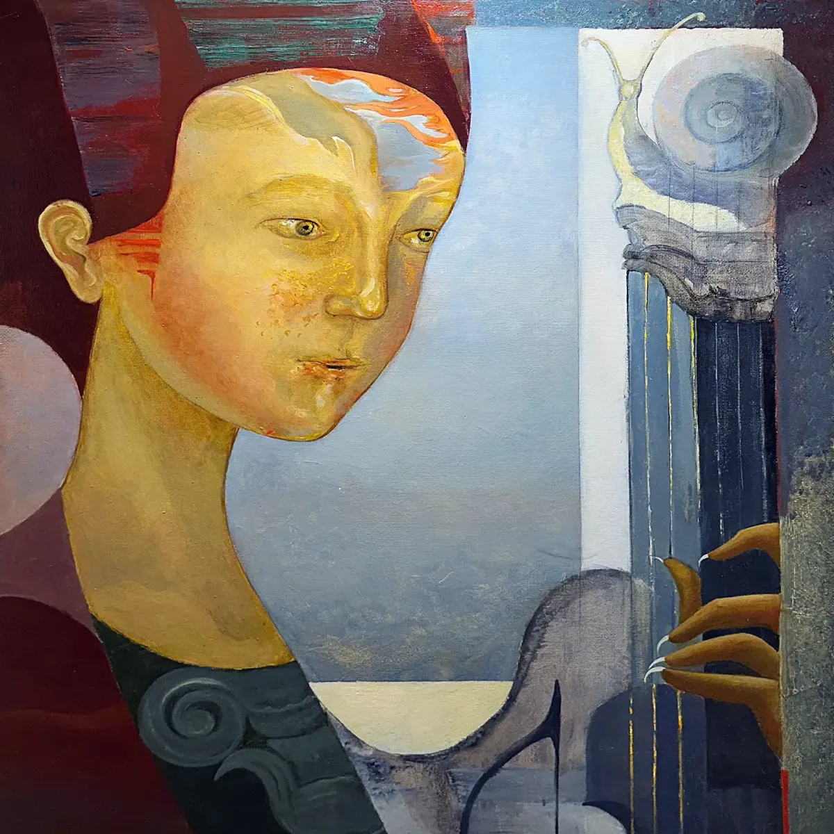 Герасим Антарин — Дочь Сфинкса (темпера и масло на дереве)