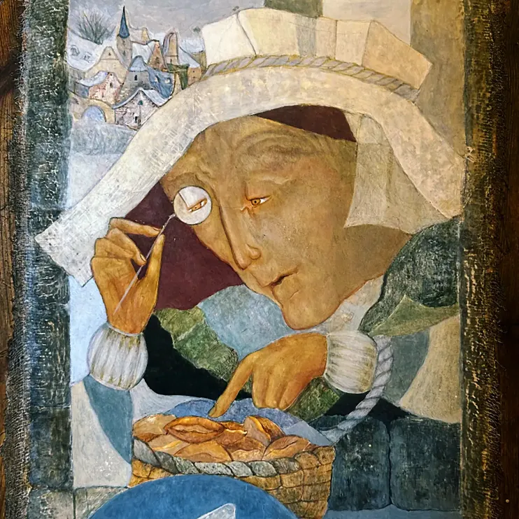 Герасим Антарин — Кормилица волков(темпера и масло на дереве)