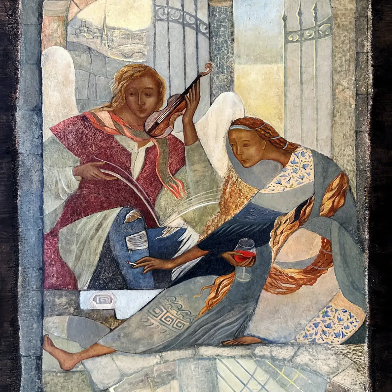 Герасим Антарин — Без названия (темпера и масло на дереве)