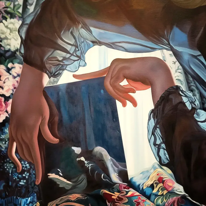 Джесси Мокрин — Гадание, 2023 (холст, масло)