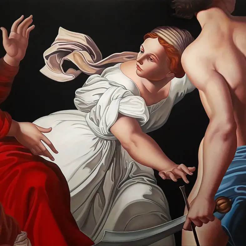 Джесси Мокрин — Крик, 2024 (холст, масло)